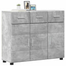 vidaXL Széf FLORIN 88,5 x 30,5 x 73 cm Beton Szürke Faanyag