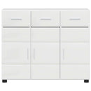 vidaXL Széf polcokkal Magas Fényű Fehér 88,5 x 30,5 x 73 cm Faanyag