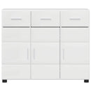 vidaXL Széf FLORIN 88,5 x 30,5 x 73 cm Magas Fényű Fehér Faanyag