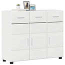 vidaXL Széf FLORIN 88,5 x 30,5 x 73 cm Magas Fényű Fehér Faanyag