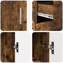 vidaXL Széf polcokkal Füstölt tölgy 88,5 x 30,5 x 73 cm Faanyag