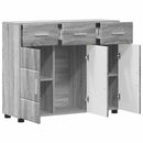 vidaXL Széf polcokkal FLORIN Szürke Sonoma 88,5 x 30,5 x 73 cm Faanyag