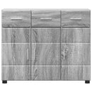 vidaXL Széf polcokkal FLORIN Szürke Sonoma 88,5 x 30,5 x 73 cm Faanyag