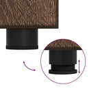 vidaXL Széf polcokkal ajtóval Barna Tölgy 88,5 x 30,5 x 73 cm Faanyag