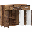 vidaXL Széf polcokkal tárolóval Öreg fa 88,5 x 30,5 x 73 cm Faanyag