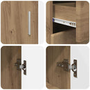 vidaXL Széf polcokkal Artisan tölgy 88,5 x 30,5 x 73 cm Faanyag