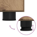 vidaXL Széf polcokkal Artisan tölgy 88,5 x 30,5 x 73 cm Faanyag