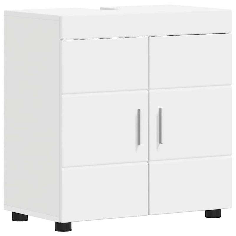 vidaXL Fürdőszoba mosdószekrény TULUM Fehér 60 x 34 x 63 cm Faanyag
