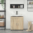 vidaXL Fürdőszobai Szekrény Szett TULUM Sonoma tölgy 60 x 34 x 63 cm