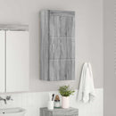 vidaXL Fürdőszobai faliszekrény TULUM Szürke Sonoma 37 x 24,5 x 86 cm