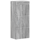 vidaXL Fürdőszobai faliszekrény TULUM Szürke Sonoma 37 x 24,5 x 86 cm
