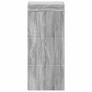 vidaXL Fürdőszobai faliszekrény TULUM Szürke Sonoma 37 x 24,5 x 86 cm