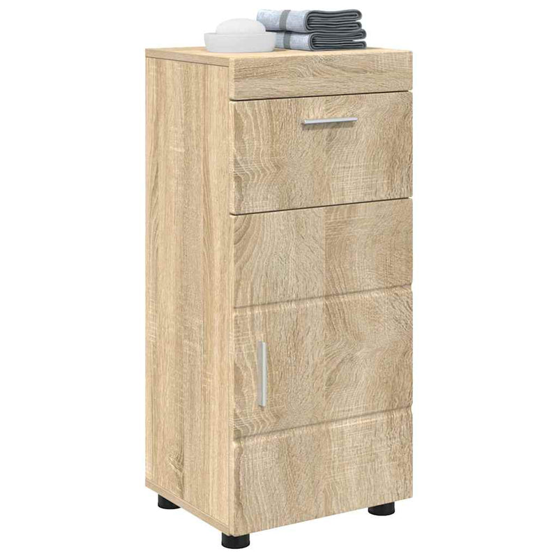 vidaXL Fürdőszoba Székény TULUM sonoma tölgy 37 x 31,5 x 82 cm Faanyag