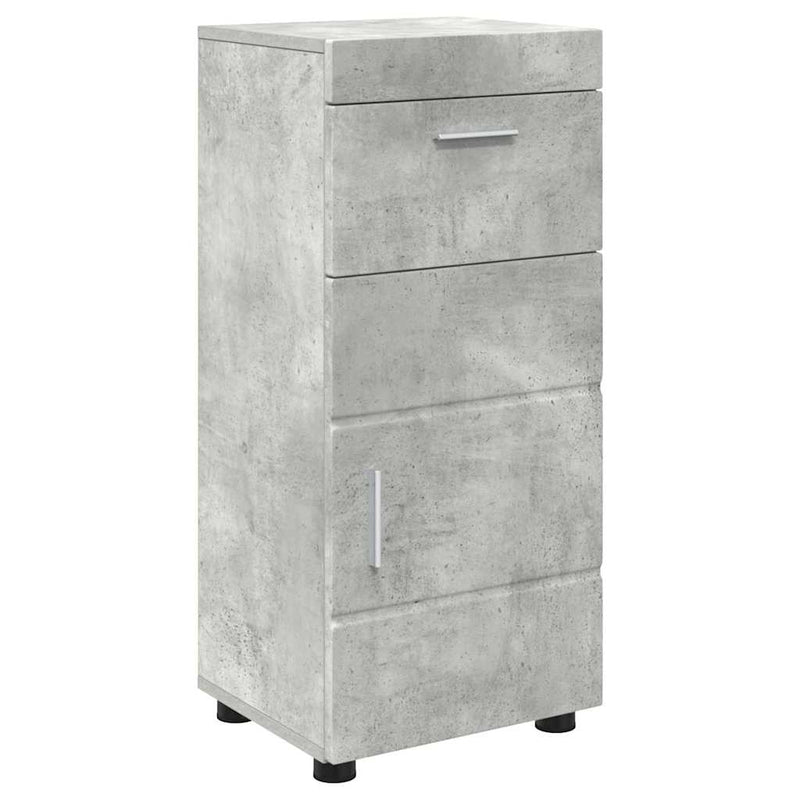 vidaXL Fürdőszoba Székény TULUM Beton szürke 37 x 31,5 x 82 cm Faanyag