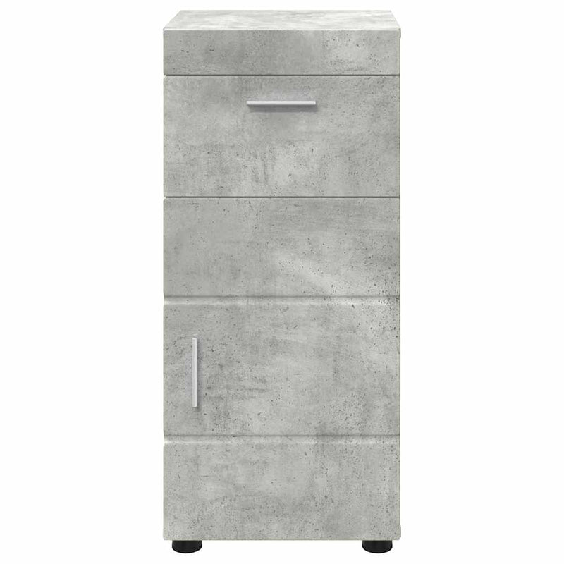 vidaXL Fürdőszoba Székény TULUM Beton szürke 37 x 31,5 x 82 cm Faanyag