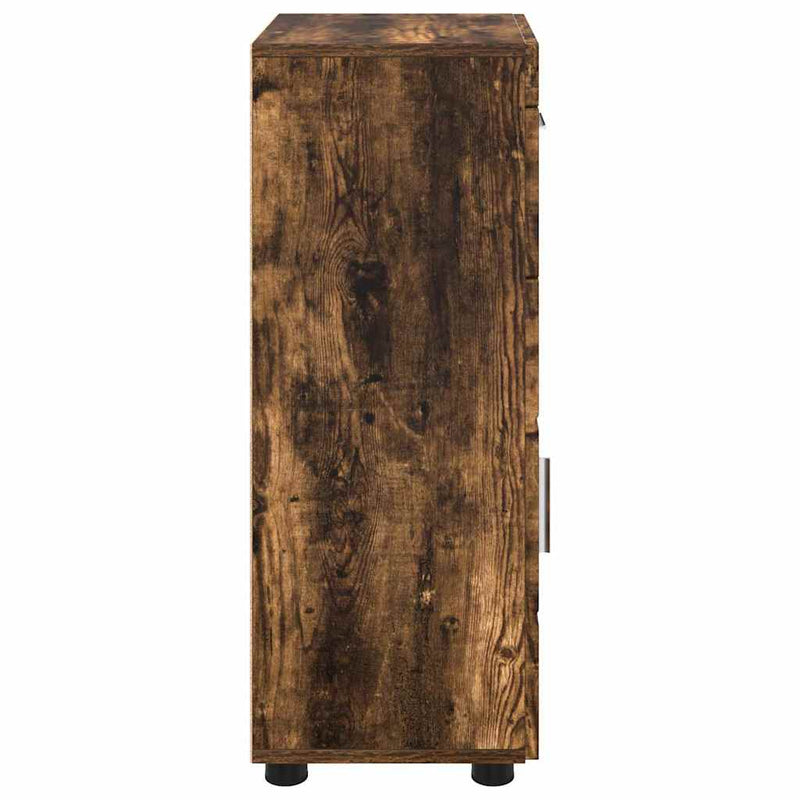 vidaXL Fürdőszoba Székény TULUM Füstölt tölgy 37 x 31,5 x 82 cm