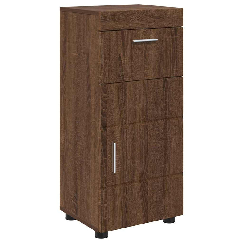 vidaXL Fürdőszoba Székény TULUM barna tölgy 37 x 31,5 x 82 cm Faanyag
