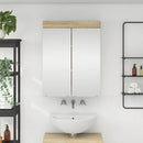 vidaXL Fürdőszobai tükörszekrény TULUM Sonoma tölgy 60 x 16,5 x 78 cm