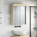 vidaXL Fürdőszobai tükörszekrény TULUM Sonoma tölgy 60 x 16,5 x 78 cm