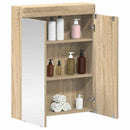 vidaXL Fürdőszobai tükörszekrény TULUM Sonoma tölgy 60 x 16,5 x 78 cm