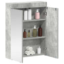 vidaXL Fürdőszobai tükörszekrény TULUM Beton Szürke 60 x 16,5 x 78 cm