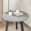 vidaXL Asztallap Beton szürke Ø 50 x 1,5 cm Faanyag