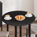 vidaXL Asztallap Fekete Ø 70 x 1,5 cm Faanyag
