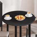 vidaXL Asztallap Fekete Ø 70 x 1,5 cm Faanyag