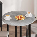 vidaXL Asztallap Ø 70 x 1,5 cm Kerek Szerelt Fa Betonszürke