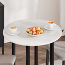 vidaXL Asztallap Magasfényű fehér Ø 70 x 1,5 cm Faanyag