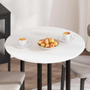 vidaXL Asztallap Fehér Ø 80 x 1,5 cm Faanyag