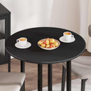 vidaXL Asztallap Fekete Ø 80 x 1,5 cm Faanyag