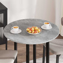vidaXL Asztallap Ø 80 x 1,5 cm Kerek Szerelt Fa Betonszürke