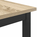 vidaXL asztal Sonoma tölgy 100 x 50 x 90,5 cm Műszaki fa és acél
