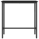 vidaXL asztal Fekete tölgy 100 x 40 x 100,5 cm Műszaki fa és acél