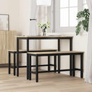 vidaXL Étkező pad Sonoma tölgy 100 x 32,5 x 48,5 cm Műszaki fa és acél