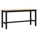 vidaXL Étkező pad Sonoma tölgy 100 x 32,5 x 48,5 cm Műszaki fa és acél