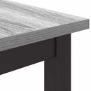 vidaXL asztal Szürke Sonoma 80 x 50 x 76,5 cm Műszaki fa és acél