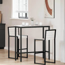 vidaXL asztal Fehér 100 x 40 x 101 cm Műszaki fa és acél
