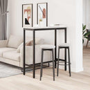 vidaXL asztal Fehér 100 x 40 x 101 cm Műszaki fa és acél