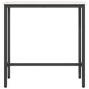 vidaXL asztal Fehér 100 x 40 x 101 cm Műszaki fa és acél