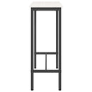 vidaXL asztal Fehér 100 x 40 x 101 cm Műszaki fa és acél