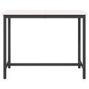vidaXL asztal Fehér 100 x 50 x 77 cm Műszaki fa és acél