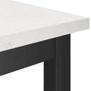 vidaXL Étkező pad 2 pcs Fehér 100 x 32,5 x 49 cm Tömör fenyőfa