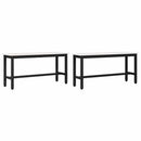 vidaXL Étkező pad 2 pcs Fehér 100 x 32,5 x 49 cm Tömör fenyőfa