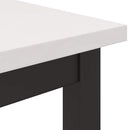 vidaXL asztal Fehér 100 x 50 x 77 cm Műszaki fa és acél