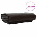 vidaXL Ponyva 650g / m² Barna 1,5 x 20 m Vászon PVC bevonattal