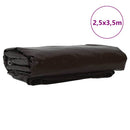 vidaXL Ponyva 650g / m² Barna 2,5 x 3,5 m Vászon PVC bevonattal
