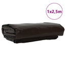 vidaXL Ponyva 650g / m² Barna 1 x 2,5 m Vászon PVC bevonattal