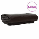 vidaXL Ponyva 650g / m² Barna 1,5 x 2 m Vászon PVC bevonattal